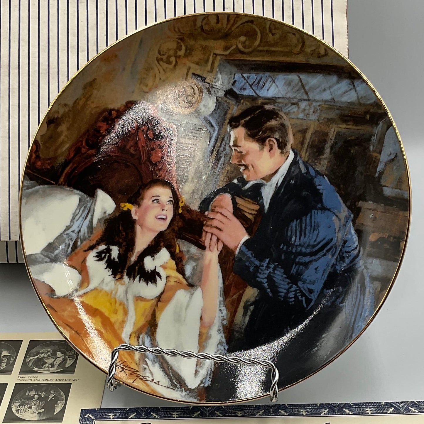 W.L. George Bradford Exchange Scarlett Rhett’s Honeymoon Gone with Wind China Plate