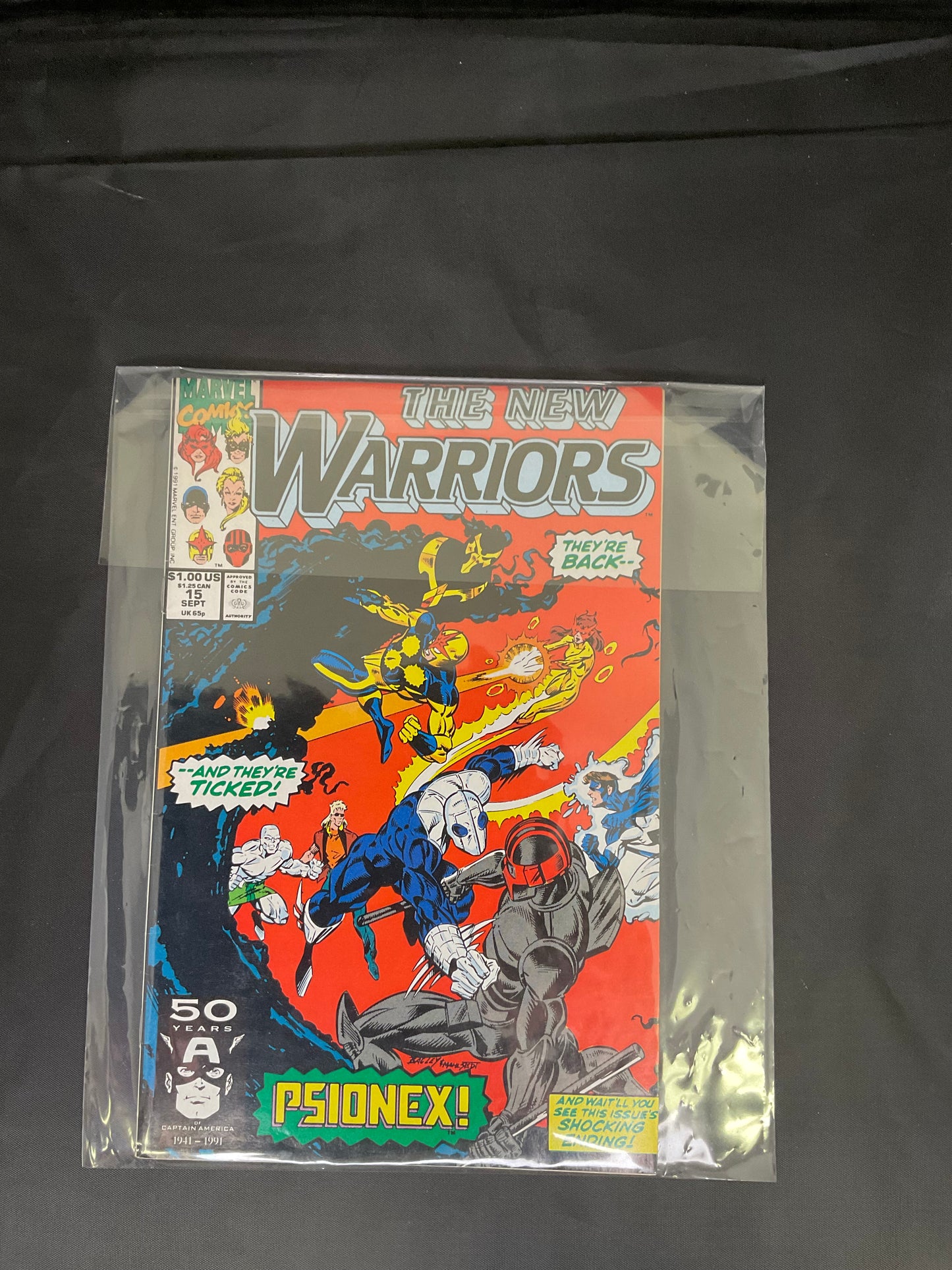 Marvel The New Warriors #15 Vintage Sept 1991 Comic Book