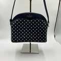 Kate Spade Payton Dome Crossbody Navy Blue with White Dots