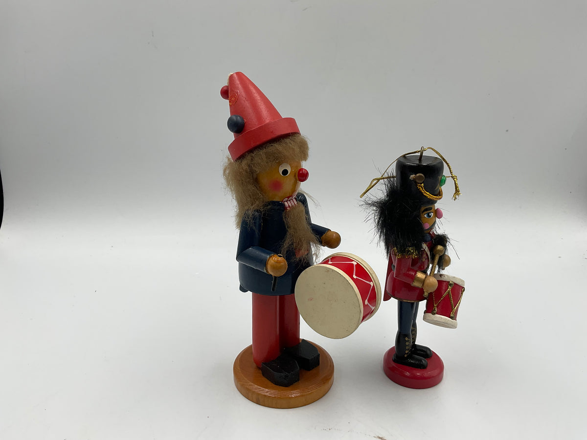 Vintage German Nutcracker And Ornament Figurines