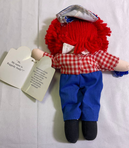 Raggedy Andy 12 Inch Doll by Applause I Love You Embroidered Heart