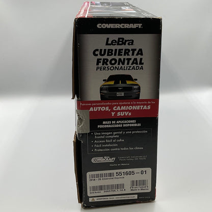 Covercraft LeBra Custom Front End Cover for 2018–2021 Chevrolet Equinox New in Box 551605-01