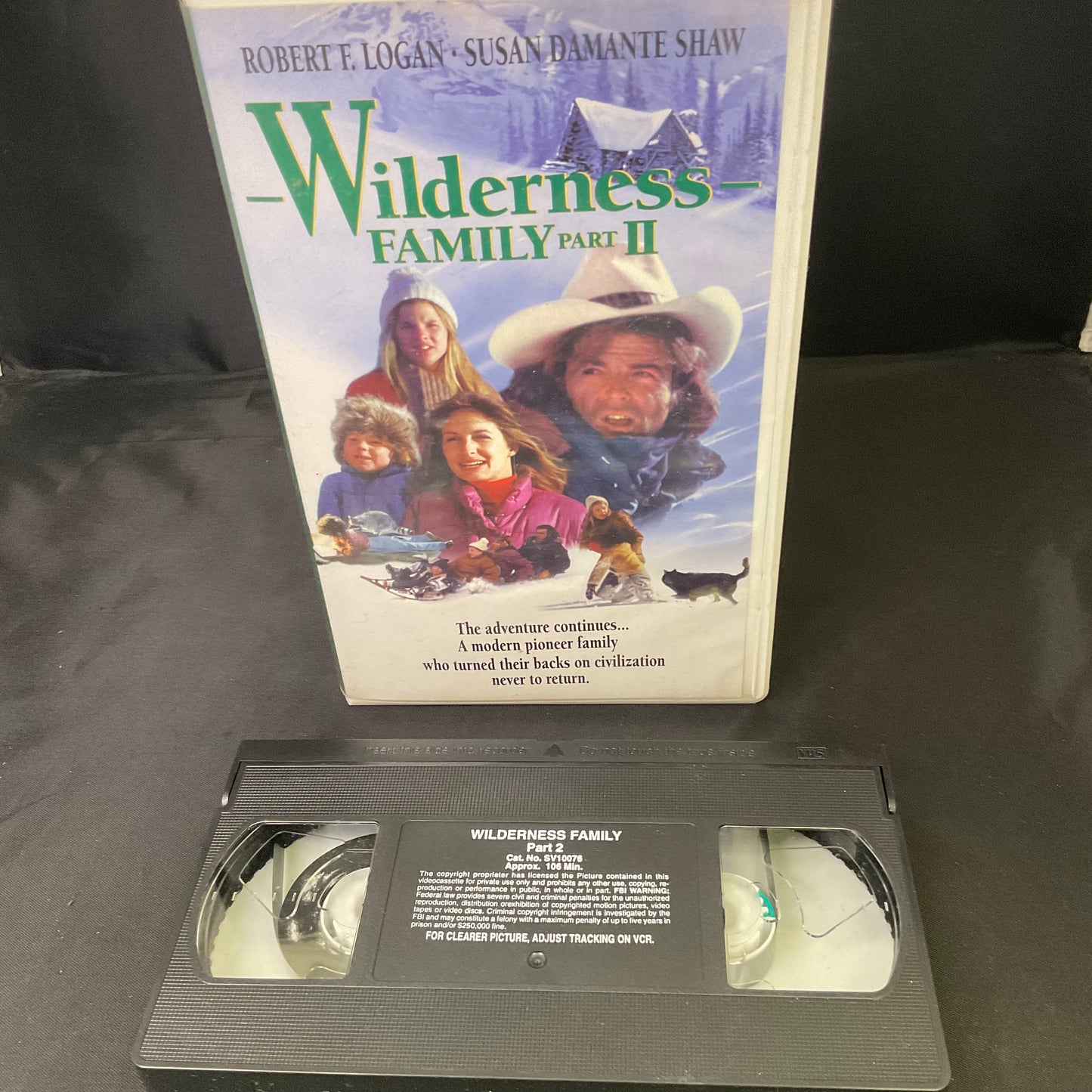 Wilderness Family Part 2 Vintage VHS Video Tape in Original Case