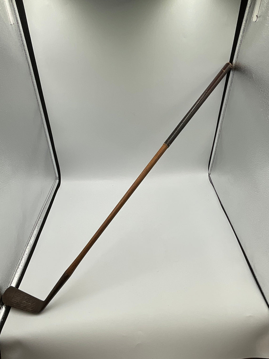 Antique Hickory Shaft Golf Club Putter Mashie Wedge Mid-Iron Forged Face