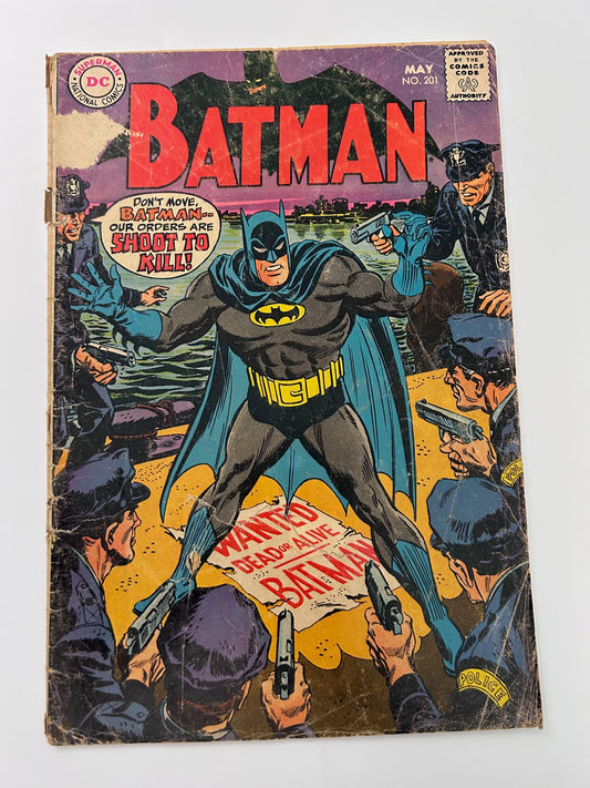 Batman #201 Vintage May 1968 DC Comics Comic Book