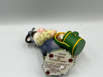 Enesco Mary's Moo Moos A Splash of Country Charm 787108 John Deere Cow