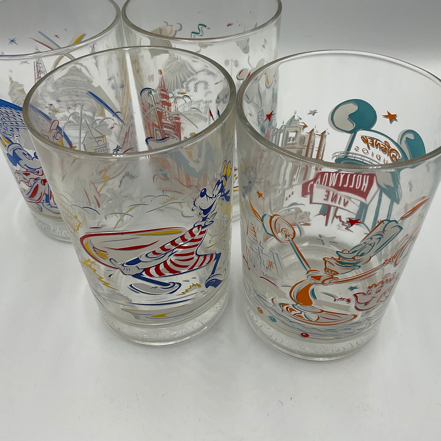 1996 McDonald’s Walt Disney World 25Th Anniversary Tumblers Set Of 4