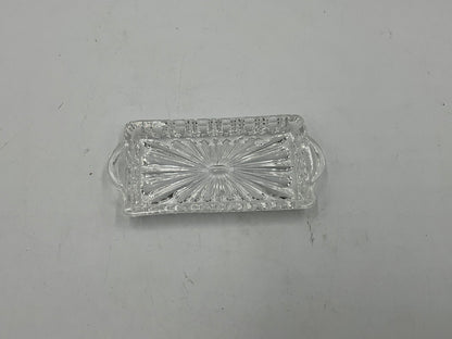 Mini Vintage Crystal Glass Toothpick Holder Pitchers With Crystal Tray
