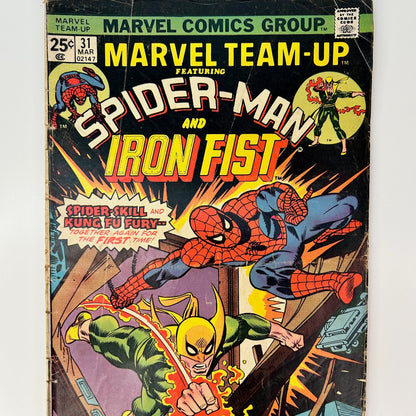 Marvel Team-Up Spider-Man and Iron Fist #31 Vintage 1975 Marvel Group Comic Book