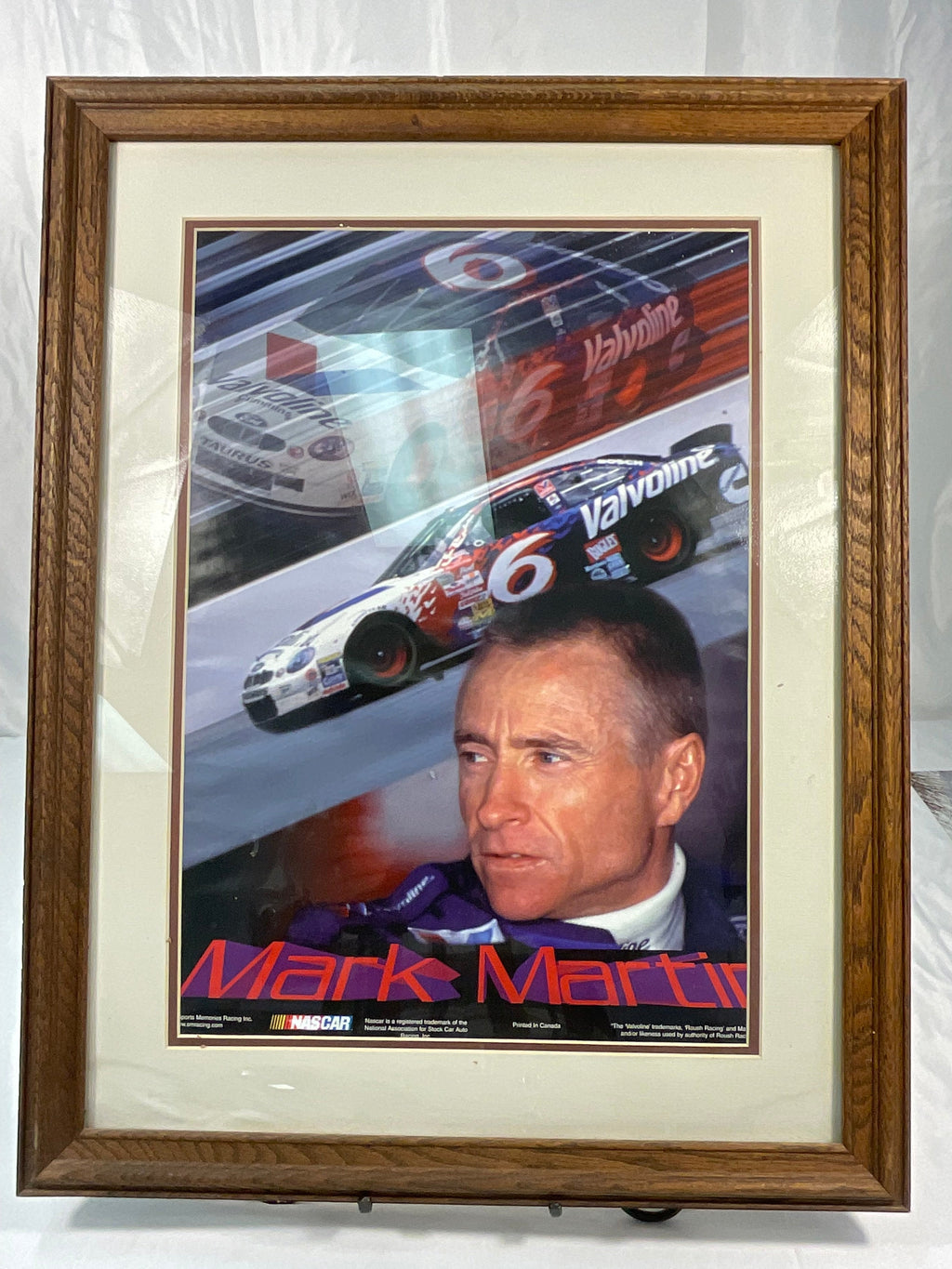 Mark Martin #6 14x20 Framed Picture NASCAR Racing Sports Memorabilia