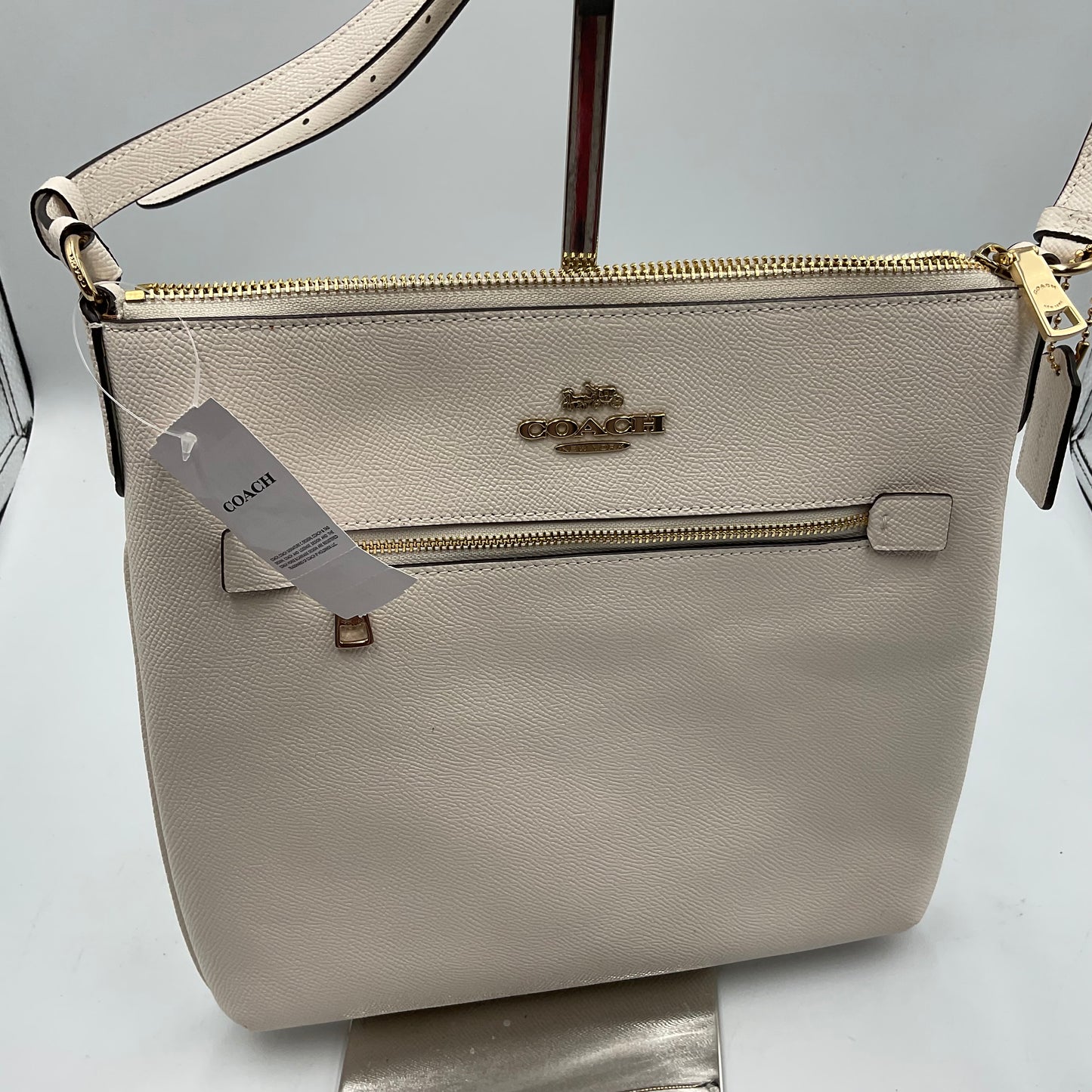 Coach Leather Rowan File Bag IM/Chalk Off White Crossbody New with Tags NWT