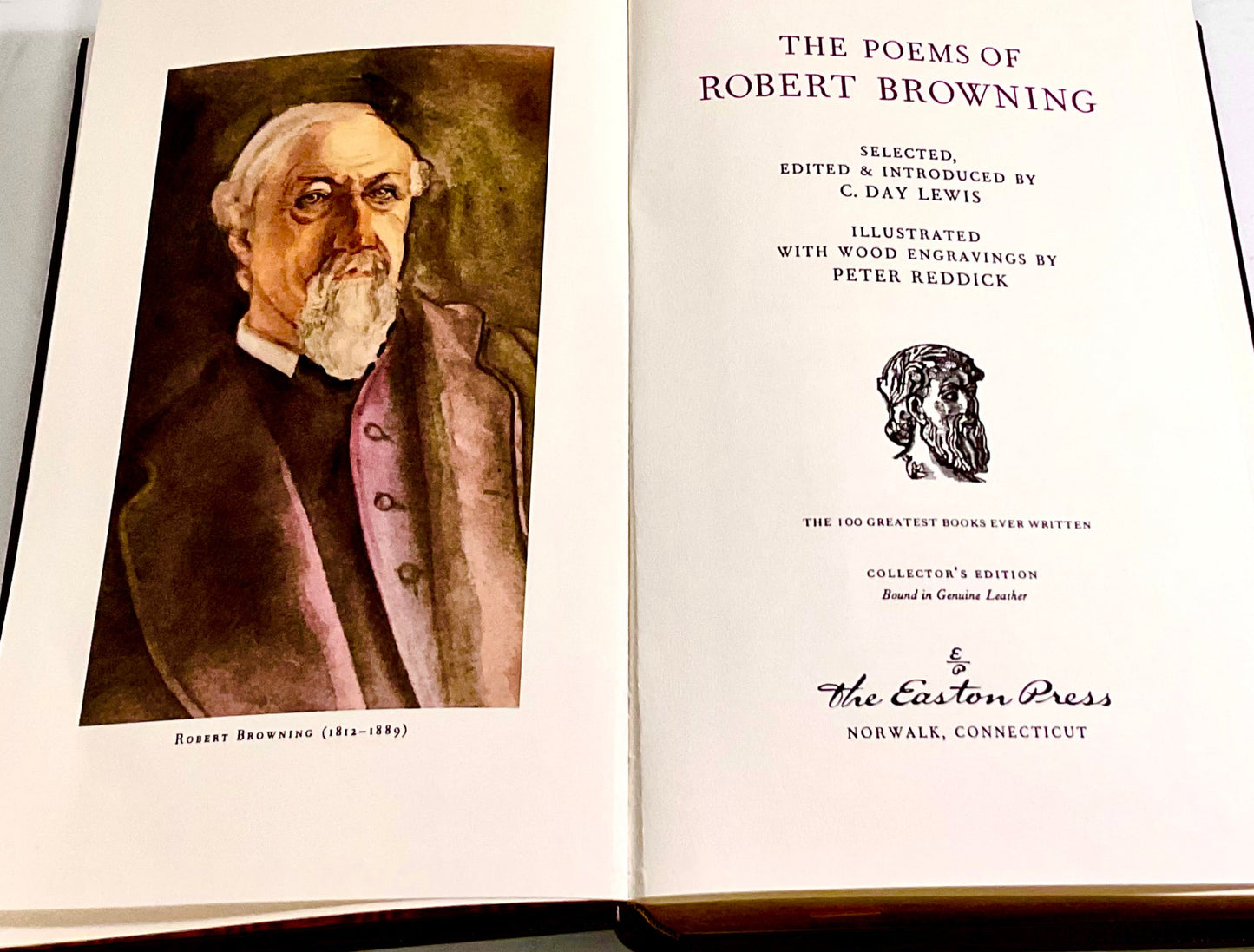 The Poems of Robert Browning Vintage 1979 The Easton Press 100 Greatest Books Ever Written Leather Bound Collector's Edition