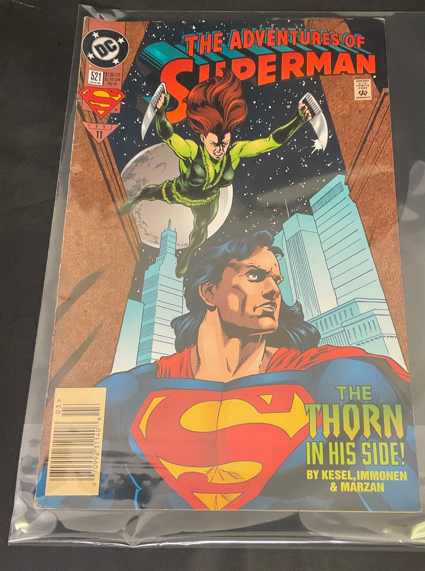 DC The Adventures Of Superman #521 Vintage Mar 1995 Comic Book