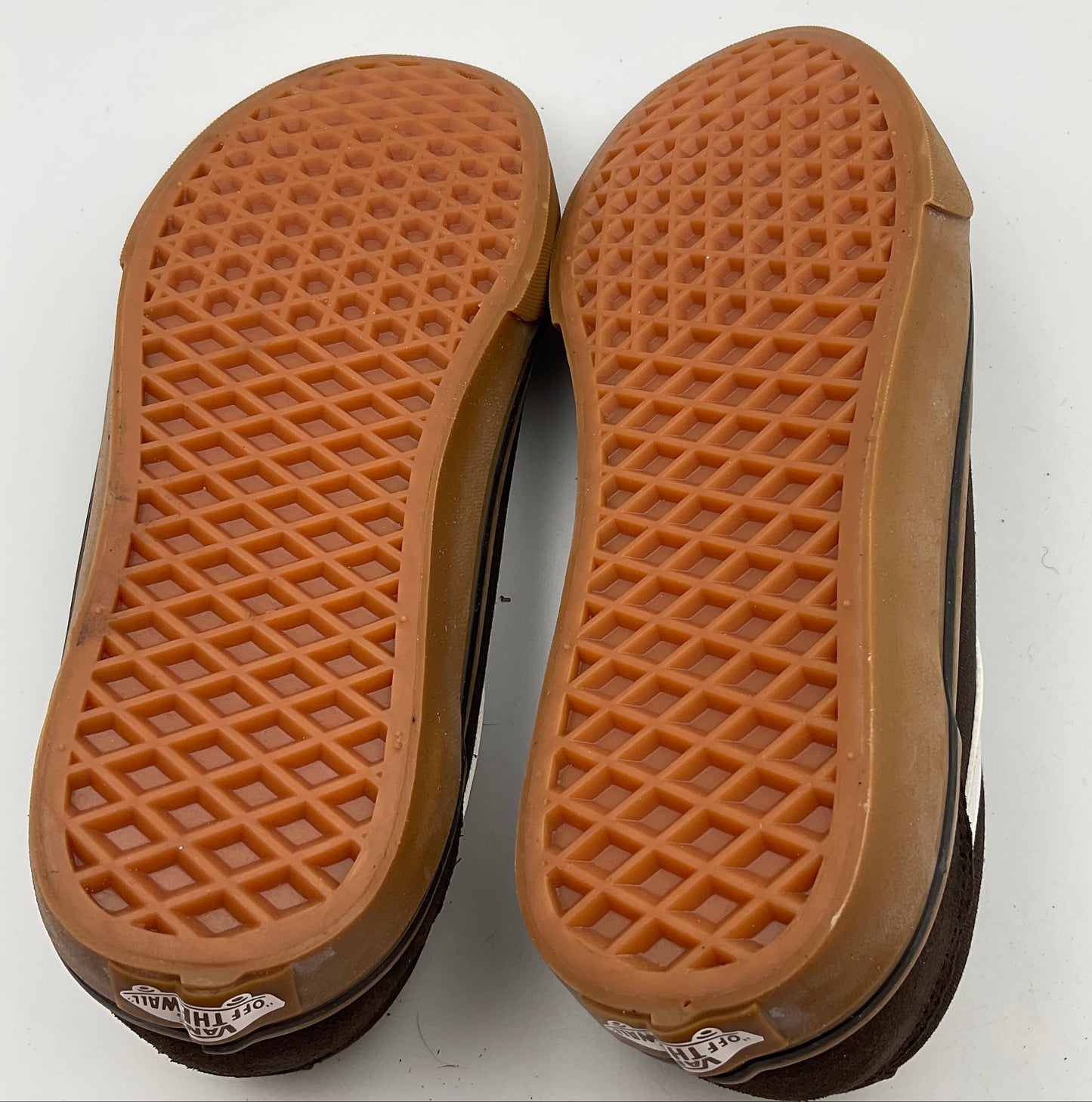 Vans Off the Wall Brown Tan Shoes Women's Size 6 Excellent Condition