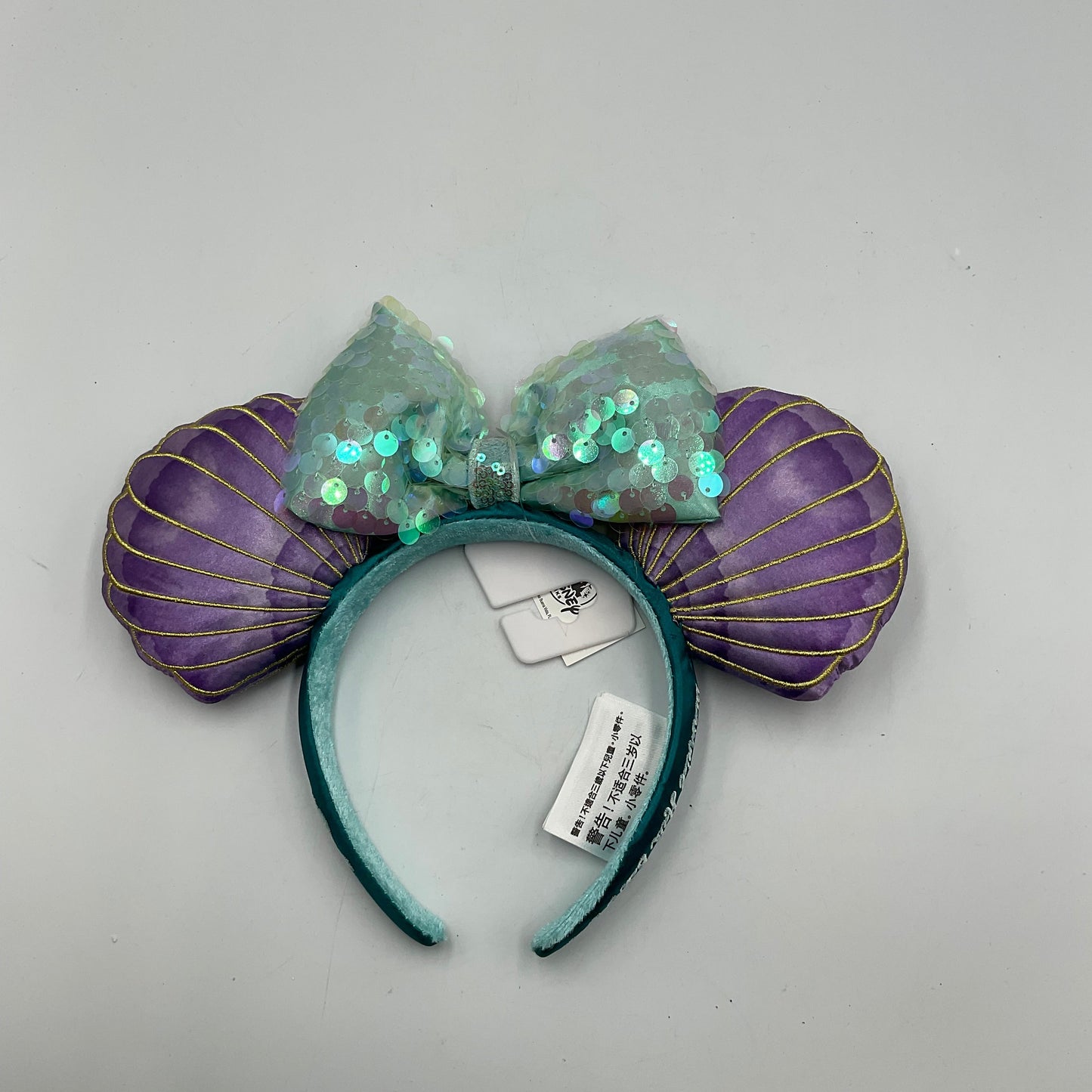 Disney Parks The Little Mermaid Ariel Minnie Mouse Sequin Bow Ears