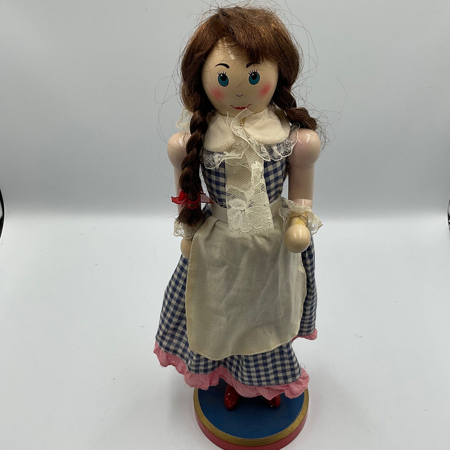 Vintage Dorothy From The Wizard Of Oz Wooden Nutcracker Doll
