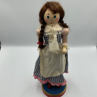 Vintage Dorothy From The Wizard Of Oz Wooden Nutcracker Doll