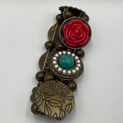 BOHO Style Stretch Bracelet With Flowers
