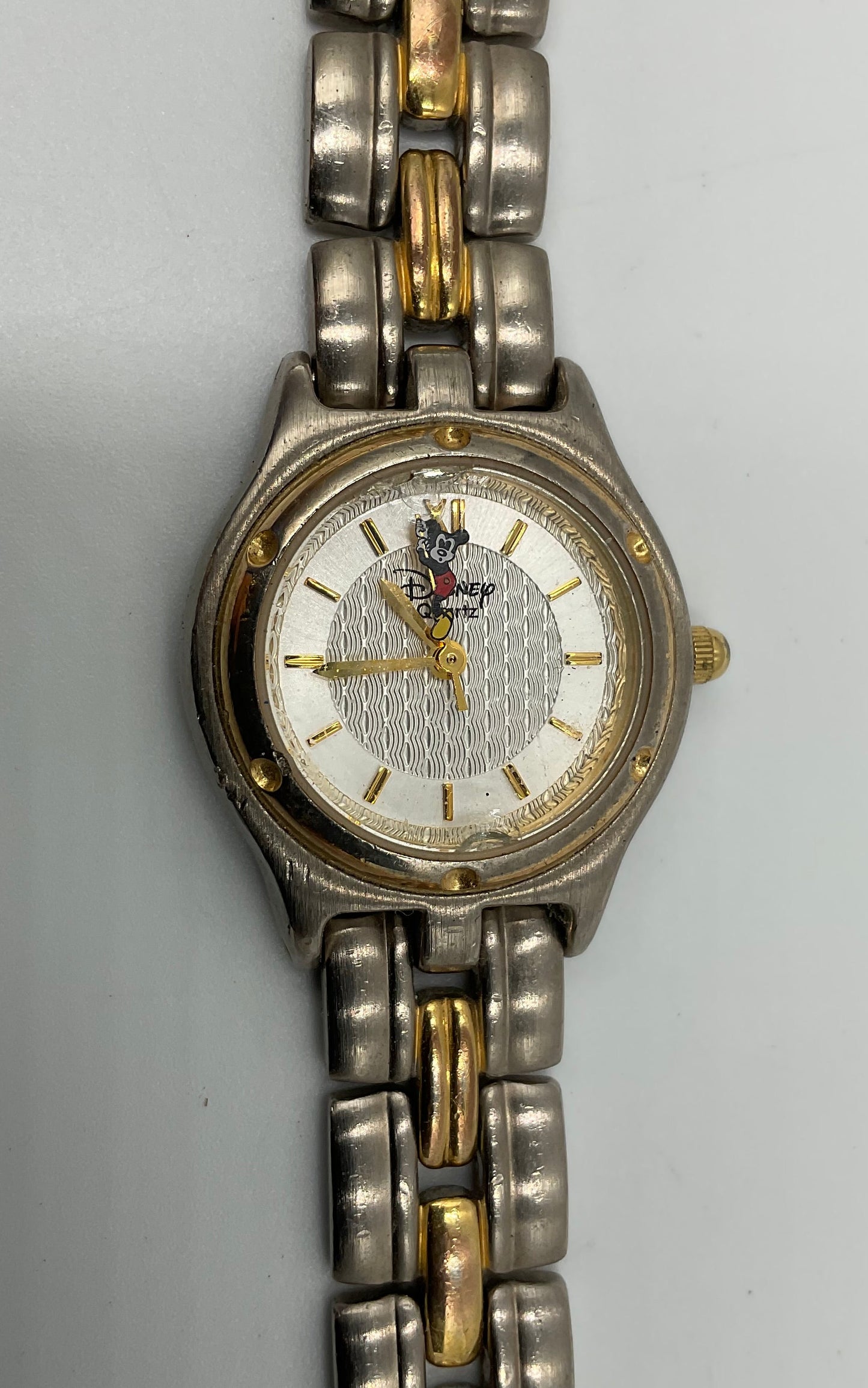 Disney Time Works Mickey Mouse Watch New Battery Working Condition