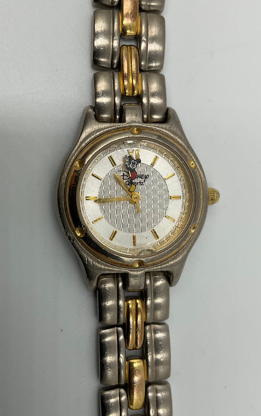 Disney Time Works Mickey Mouse Watch New Battery Working Condition
