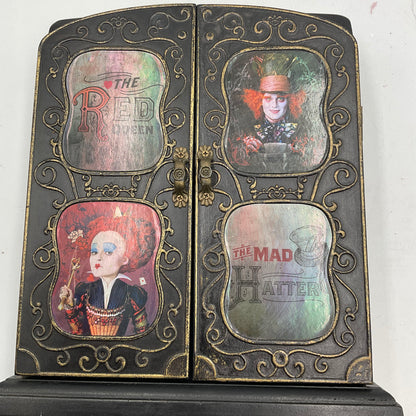 Disney Alice in Wonderland Mad Hatter & Red Queen Jewelry Armoire
