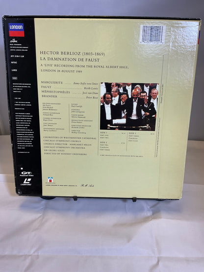 Berlioz La Damnation De Faust LaserDisc Two Laser Disc Video Set Untested