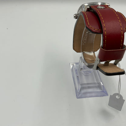 Code Brand Water Resistant Leather Cuff Band Quartz Watch New Battery