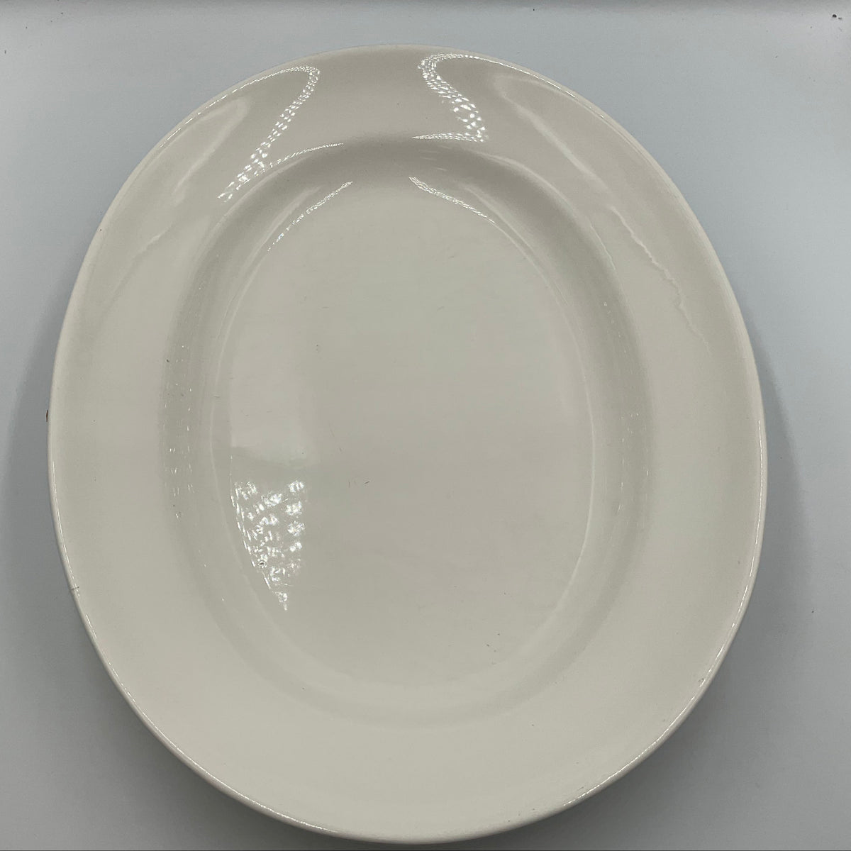 Blanc De Blanc White Ceramic Collection 18 Inch Oval Platter