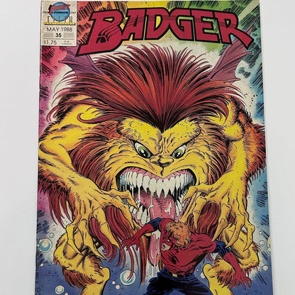 The Badger #35 First Comics Fifth Anniversary Vintage May 1988 Comic Book