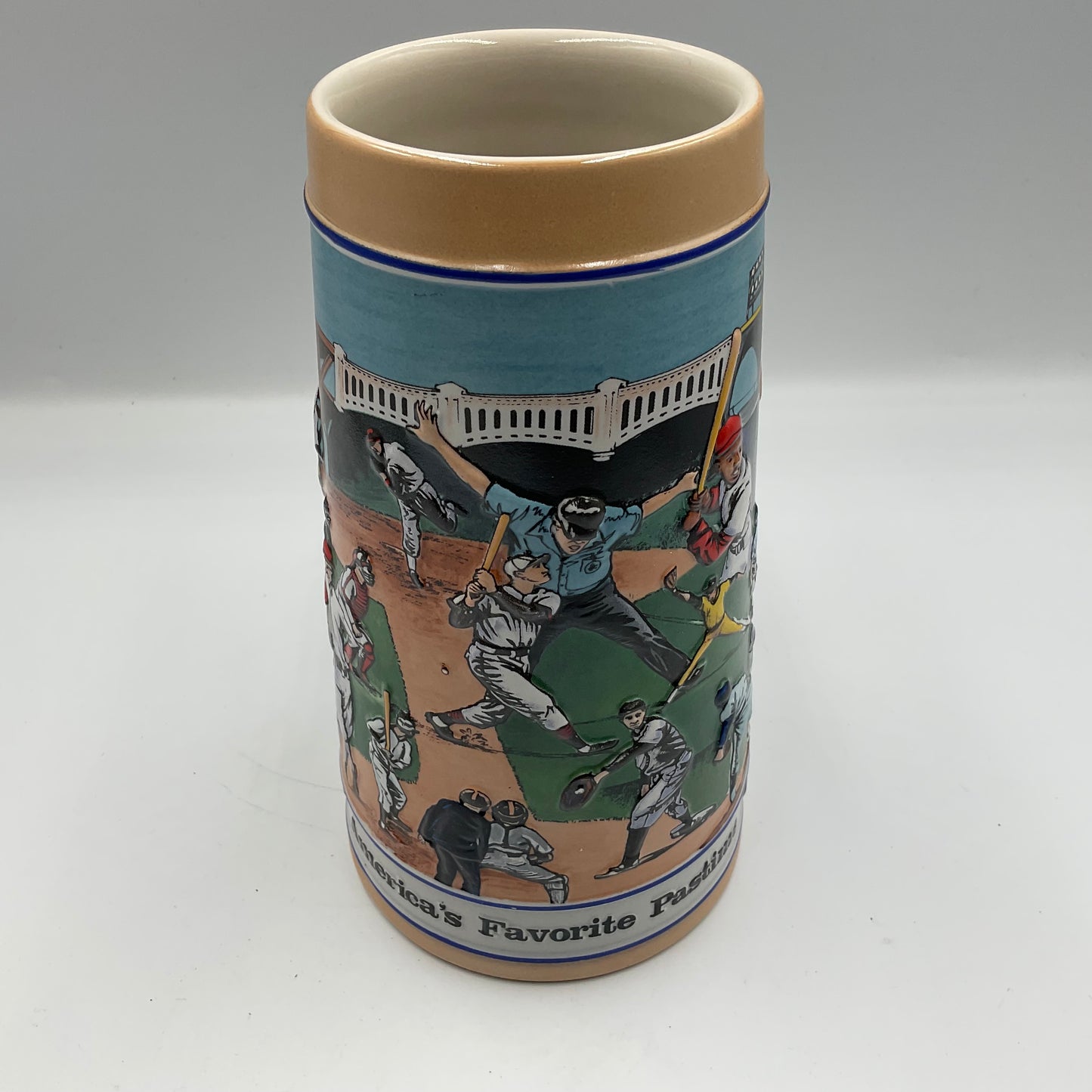 1990 Budweiser Sports Series Baseball Stein with Box Ceramarte Brazil