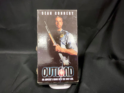 Outland Sean Connery Vintage 1981 VHS Video Tape Black and White Movie Film