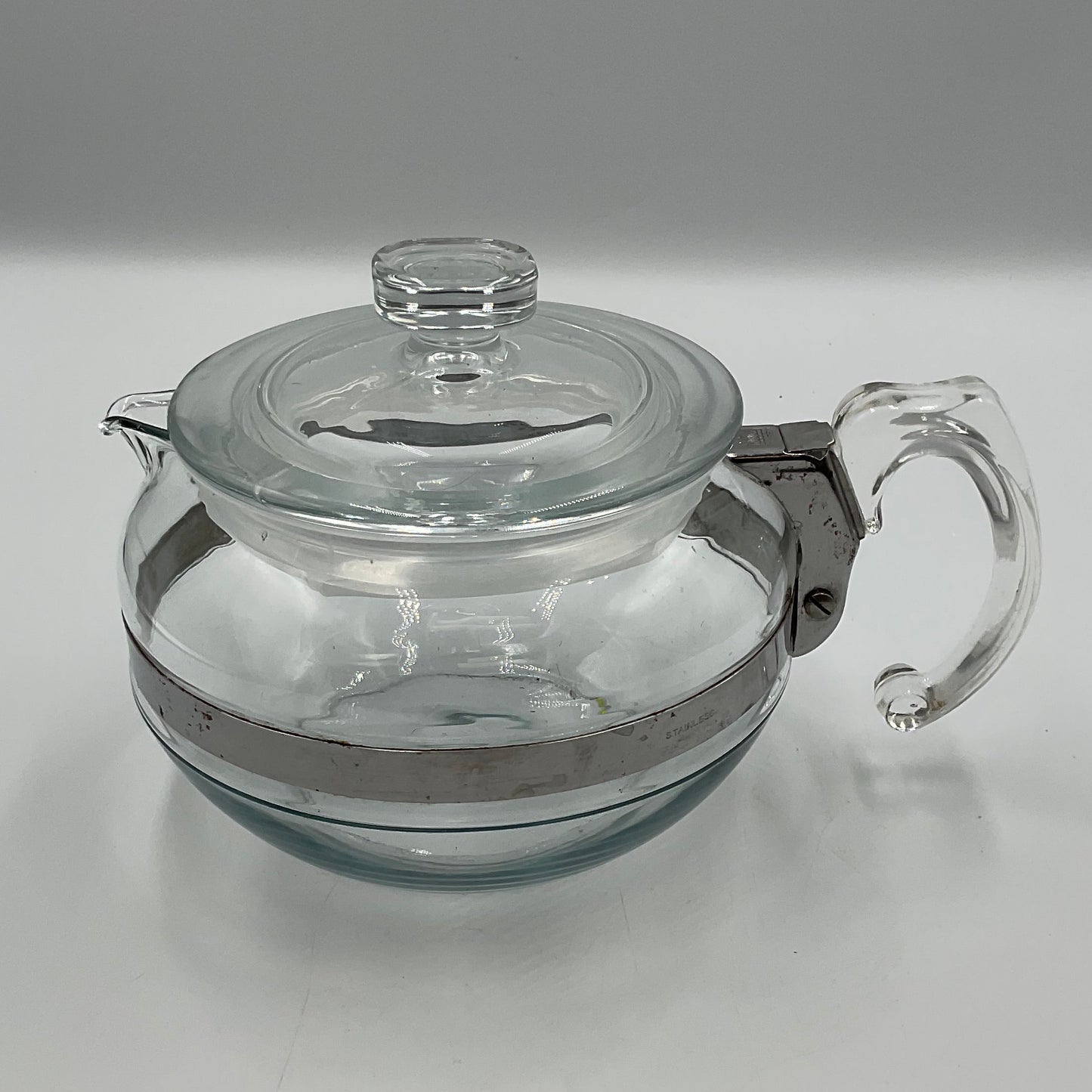 Pyrex Glass and Stainless-Steel Coffee Pot