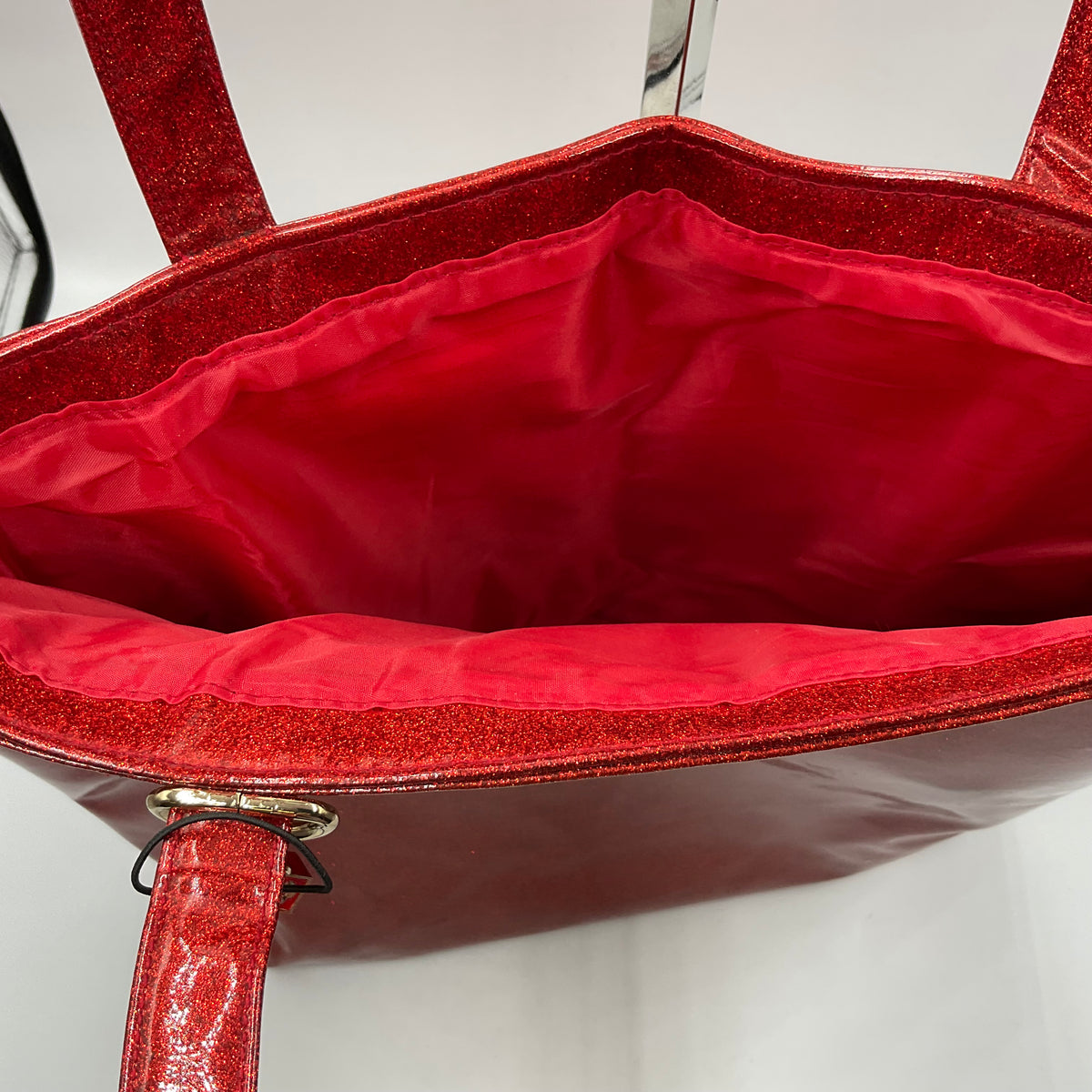 Marc Jacobs Fragrances Red Glitter Tote Bag