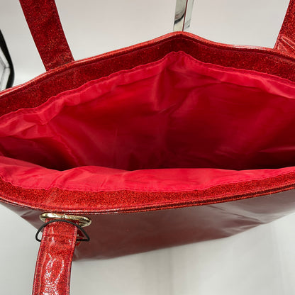 Marc Jacobs Fragrances Red Glitter Tote Bag