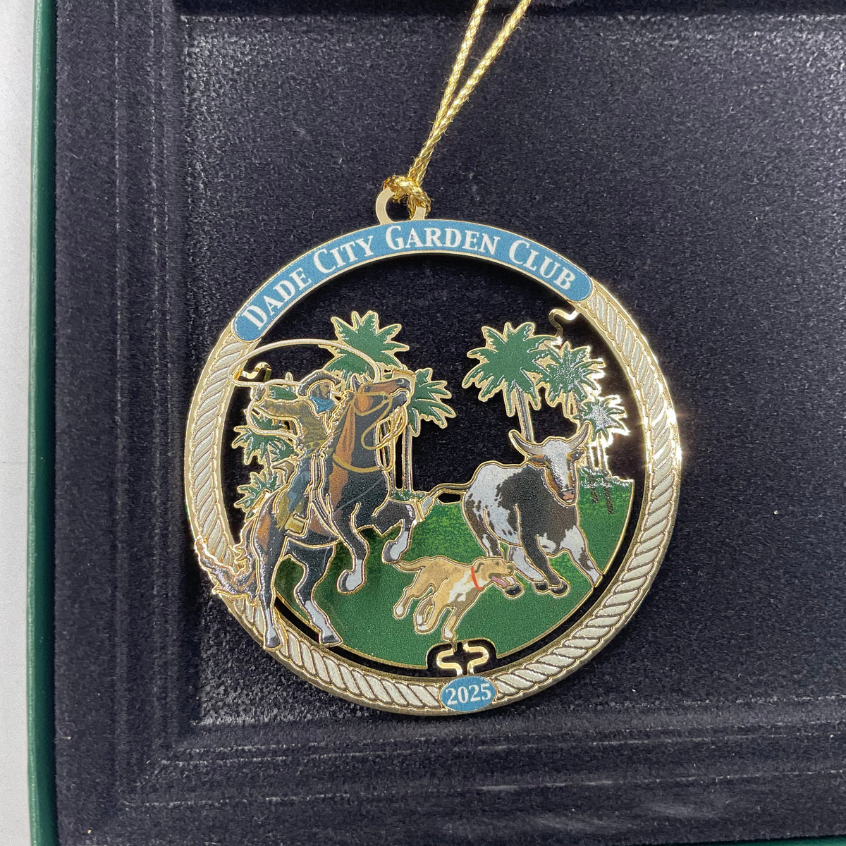 Commemorative Holiday Ornaments Set Of  3 Dade City Garden Center , Two Dade City Garden Club