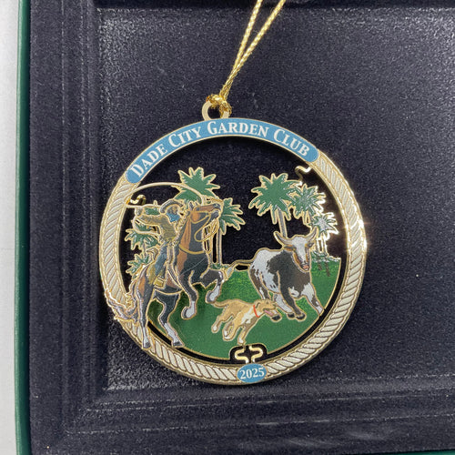 Commemorative Holiday Ornaments Set Of  3 Dade City Garden Center , Two Dade City Garden Club