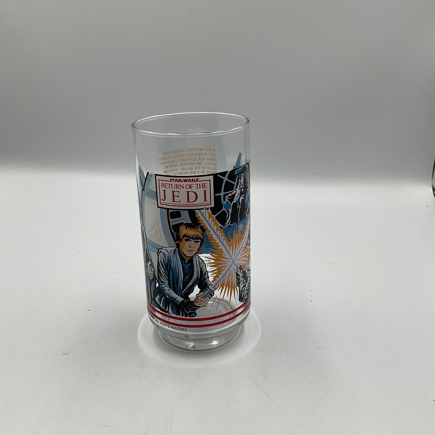 Star Wars Return of the Jedi Drinking Glasses 1983 Burger King