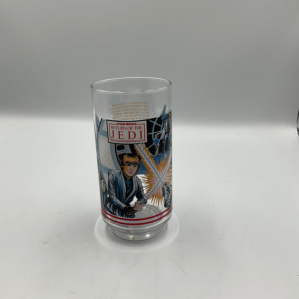 Star Wars Return of the Jedi Drinking Glasses 1983 Burger King