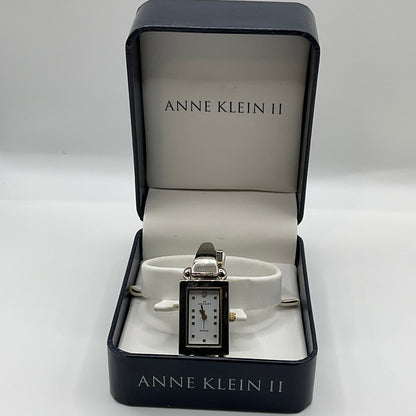 Anne Klein II Silvertone Watch Excellent Condition New Battery in Original Box