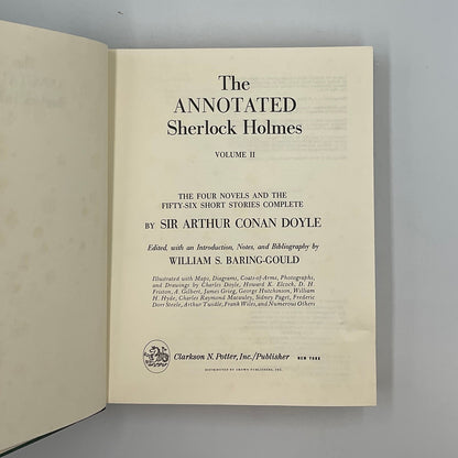 The Annotated Sherlock Holmes Volume ll Sir Arthur Conan Doyle Hardcover Book
