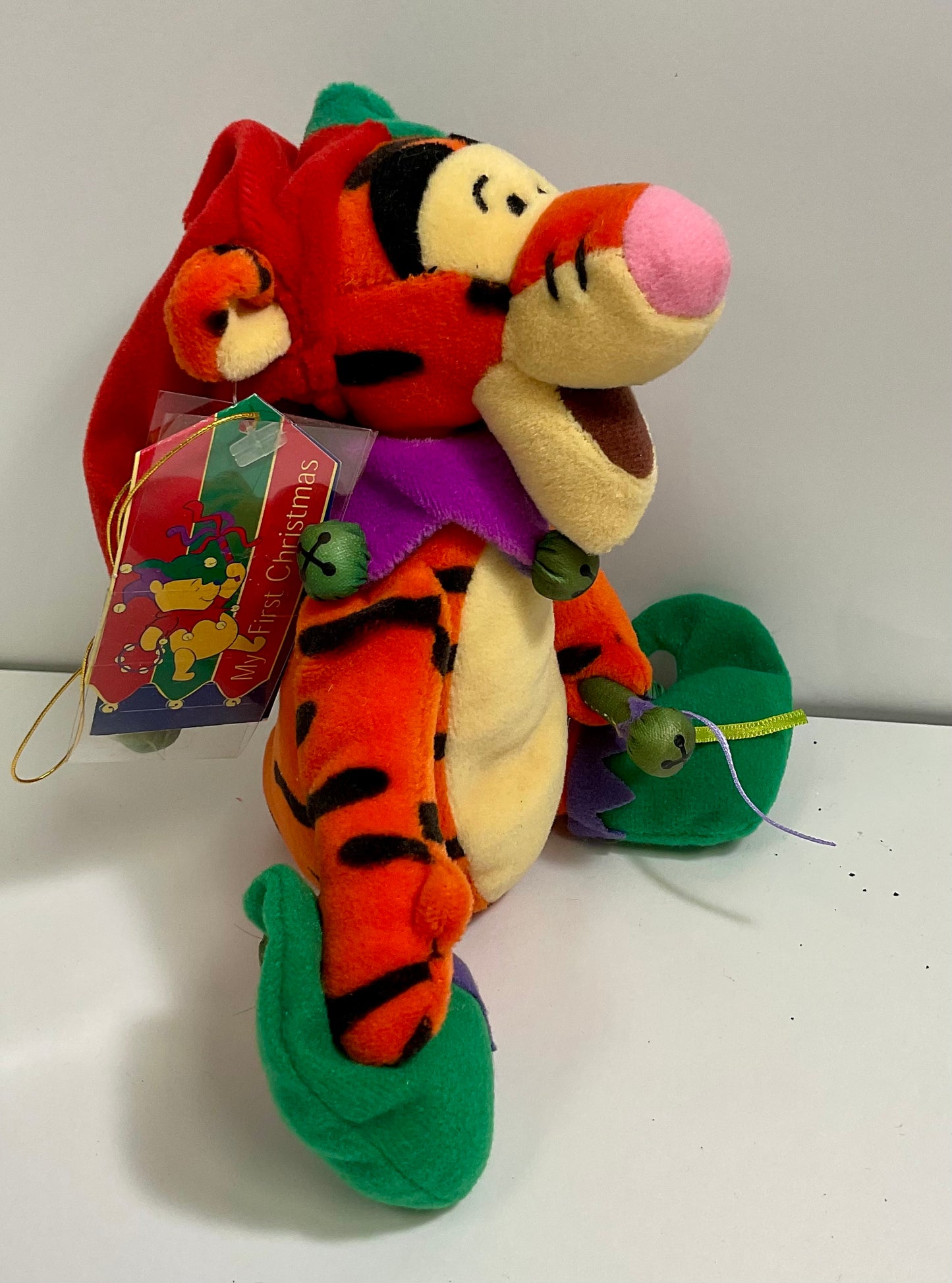 Tigger My First Christmas Vintage Winnie the Pooh & Friends Holiday Mini Beanbag Beanie Plush Disney Collectible