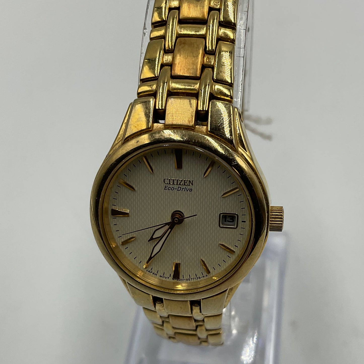 Citizen Eco Drive Goldtone Stainless Steel Analog Quartz Watch