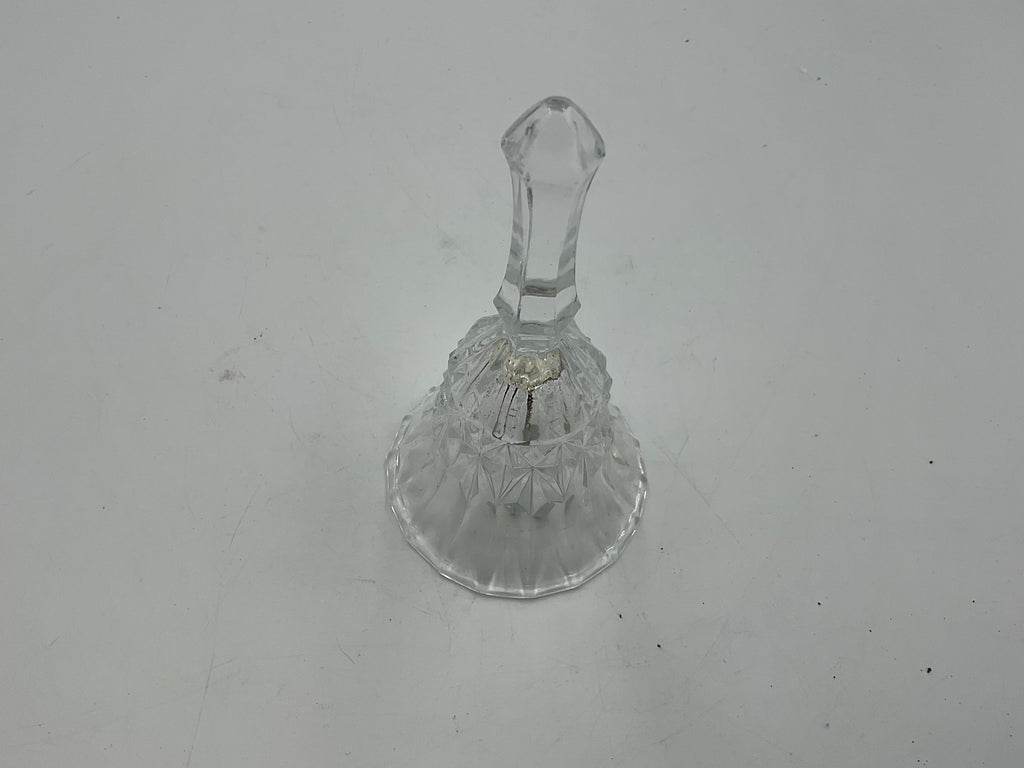 Vintage Clear Pressed Glass Bell Dinner Bell Possibly Precut