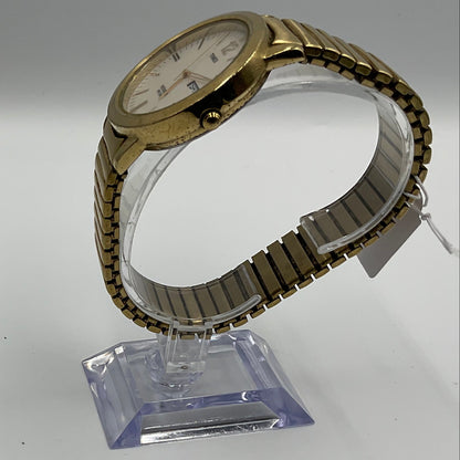 Timex Indiglo Vintage Gold Tone Calander Watch