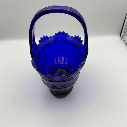 Kobalt Blue Glass Basket