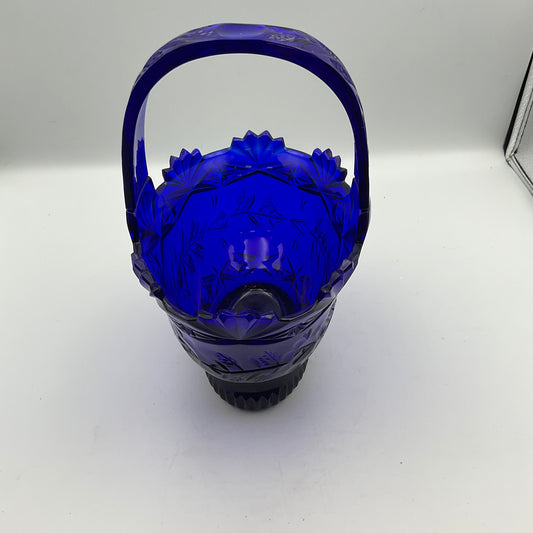 Kobalt Blue Glass Basket