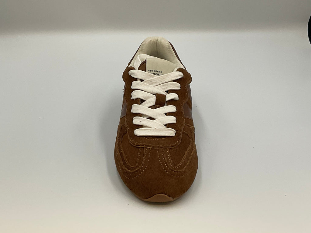Steve Madden Abbi Chestnut Brown Suede Retro Shoes Size 8