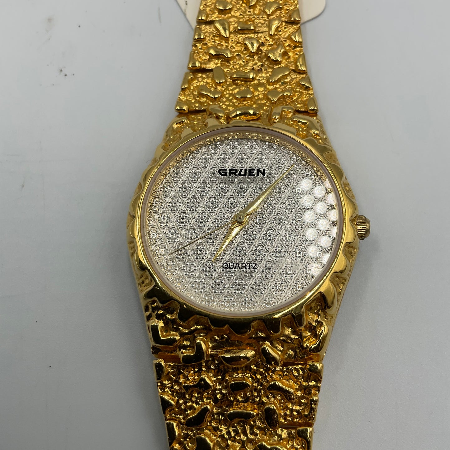 Gruen Precision Quartz Gold Tone Watch