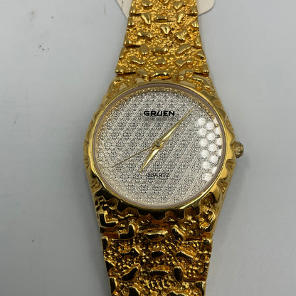 Gruen Precision Quartz Gold Tone Watch