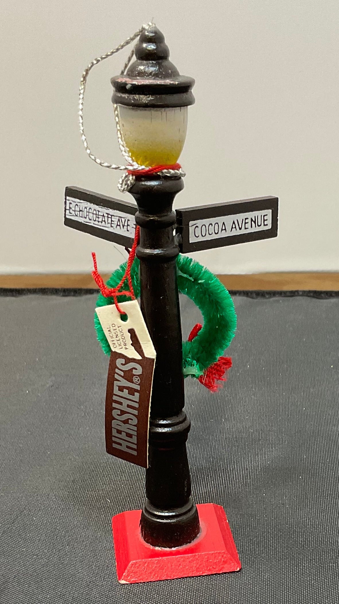 Kurt Adler Vintage Hershey's Chocolate Lamp Post Ornament